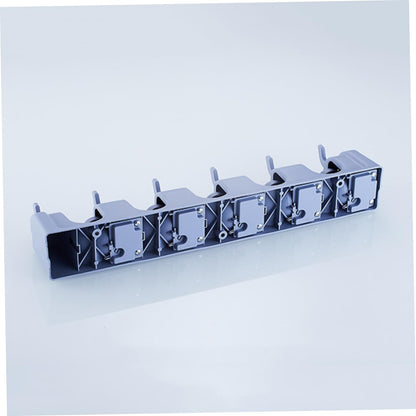 2pcs Multi purpose Wall Mounted Mop Organizer Positions and Hooks for Efficient Tool Storage for Bathroom Kitchen and Garage Use Easy Installation Sturdy Design Blue