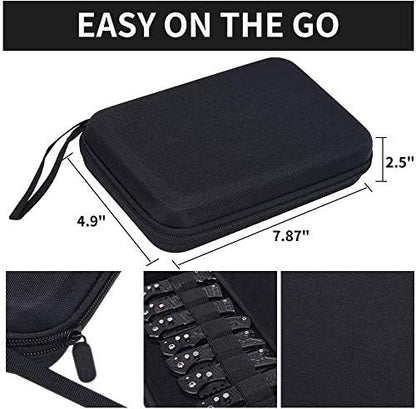 HERSENT Pocket Knife Display Case,Knife Storage Organizer,14 Slots Folding Knife Storage Case,Small Knife Collection Carrier Bag for Survival Tactical Outdoor EDC Mini Knife