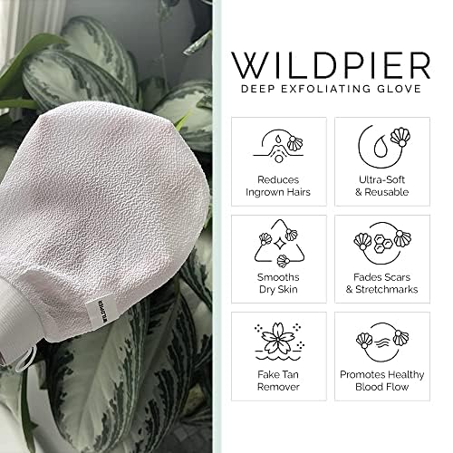 Beauty Exfoliating Glove 2 Pack Mitt Body Scrub for Bath Shower Spa Hand Exfoliator Gloves (2 Count)