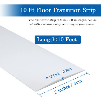 Vinyl Floor Transition Strip Self Adhesive Threshold Strip (10 Foot)