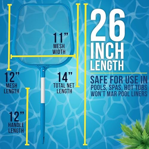 U.S. Pool Supply Professional Spa, Hot Tub, Pool Hand Leaf Skimmer Net, 26"