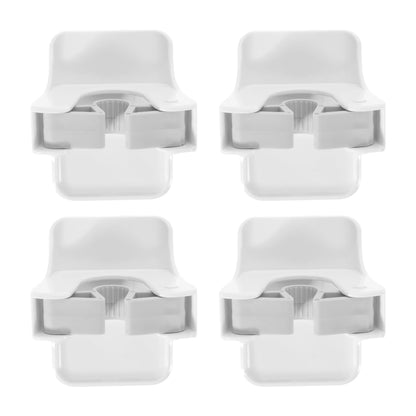 4Pcs Broom Holder Wall Mount Mop Grippers No Drilling Anti