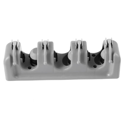 Umbrella Clip Mop Broom Holder Wall Mounted Storage Rack Ball Slots Hooks Garage Tool Storage Broom Wall Mount Grey