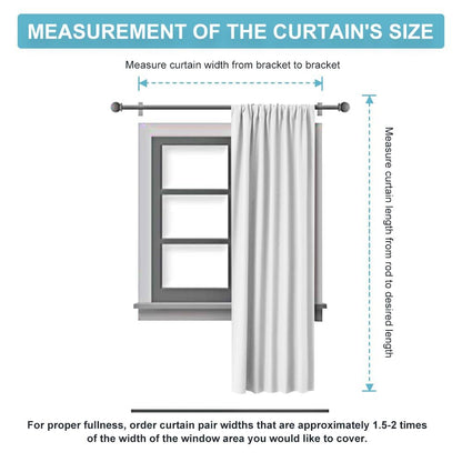 Curtains for Bedroom Living Room Nursery Office 72 inches Long (2 Count)