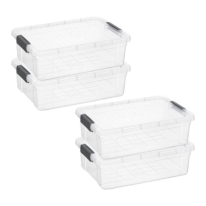 Storage Bins with Lids (4 Count)