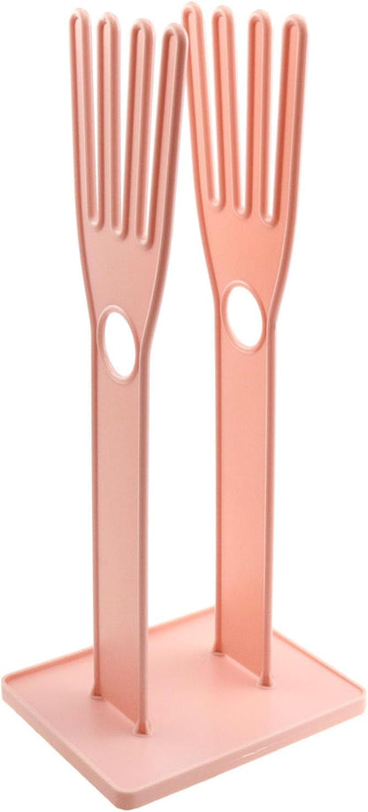 Pink Glove Holder 15x12x34cm Multifunctional Rubber Glove Drainer Towel Storage Rack Drying Rack Creative Kitchen Tools 1PCS