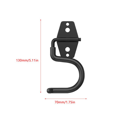 2 Pack Broom Holder Wall Mount Heavy Duty Mop Hanger with Screws Anchors Stand (2 Count)