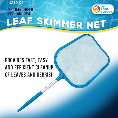 U.S. Pool Supply Professional Spa, Hot Tub, Pool Hand Leaf Skimmer Net, 26"