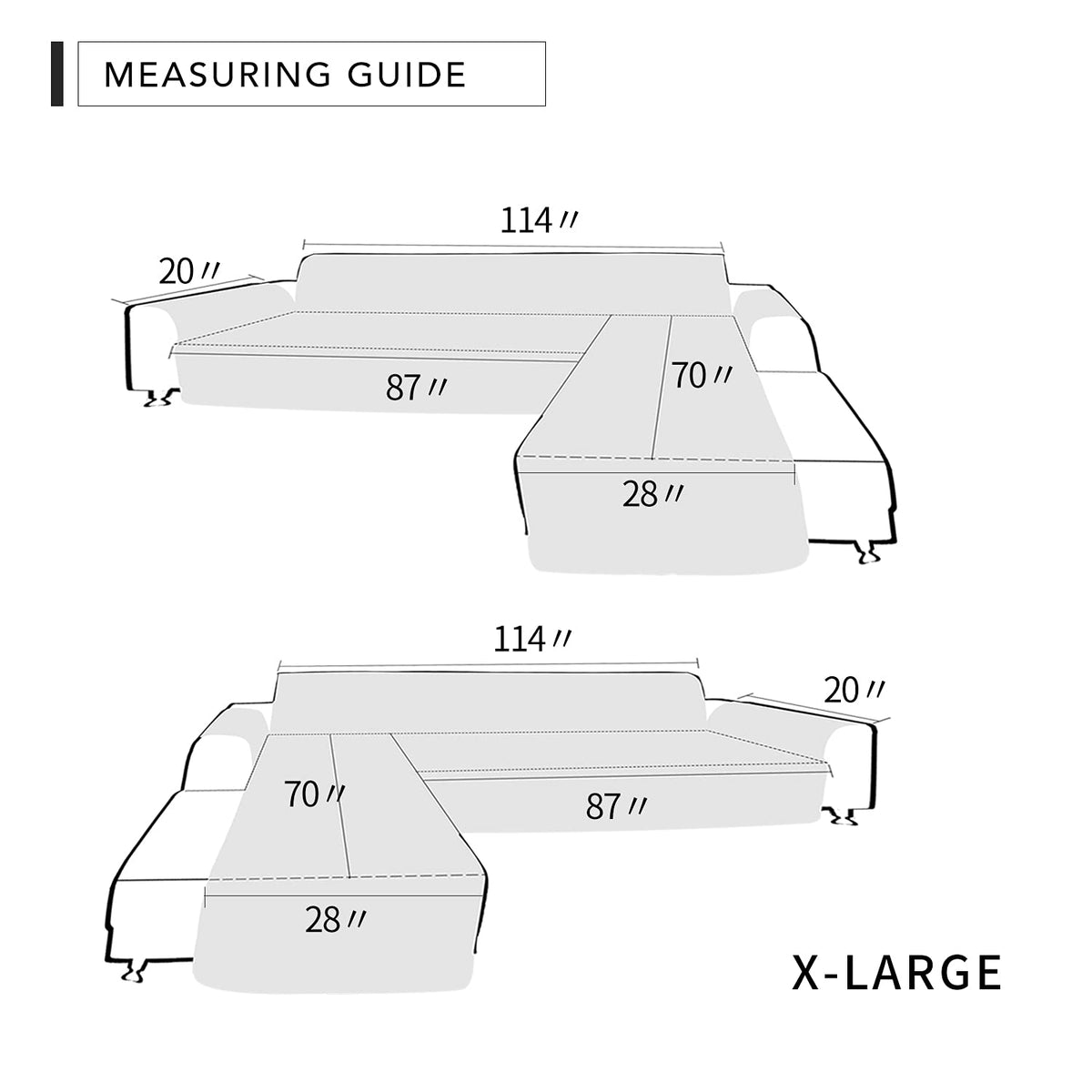Sofa Slipcover L Shape Sofa Cover Sectional Couch Cover Furniture Protector Mat for Pets Dog Cat