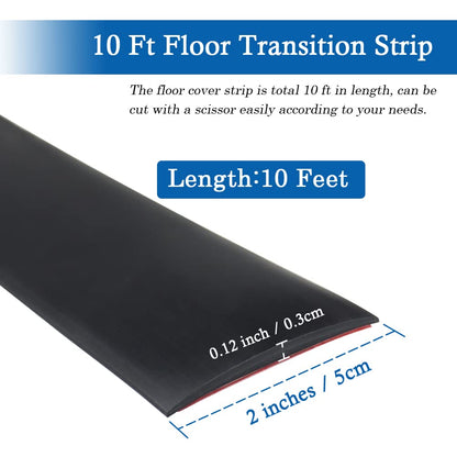 Vinyl Floor Transition Strip Self Adhesive Threshold Strip (10 Foot)