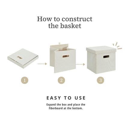 Storage Basket with Lids (3 Count)