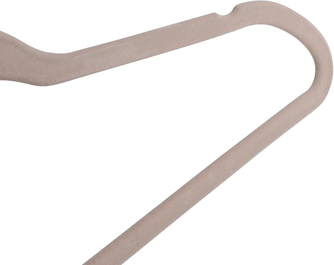 Honey-Can-Do 25-Pack Slim-Profile Non-Slip Velvet Hangers, Dusty Pink HNG-09738 Pink