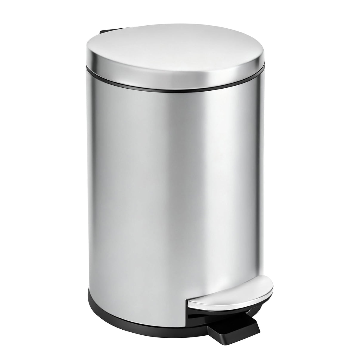 Small Bathroom Trash Can with Lid Soft Close