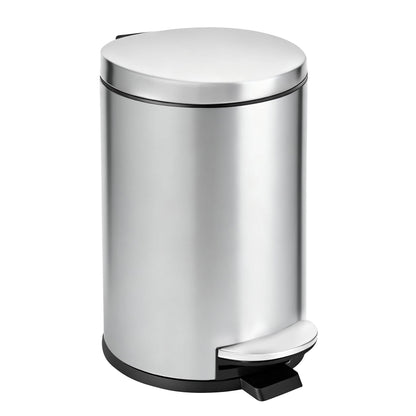 Small Bathroom Trash Can with Lid Soft Close