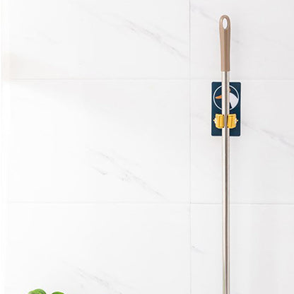 Broom Holder Heavy Duty Wall Mounted Multifunctional Punch Cartoon Space Saving Wall Mount Broom Holder