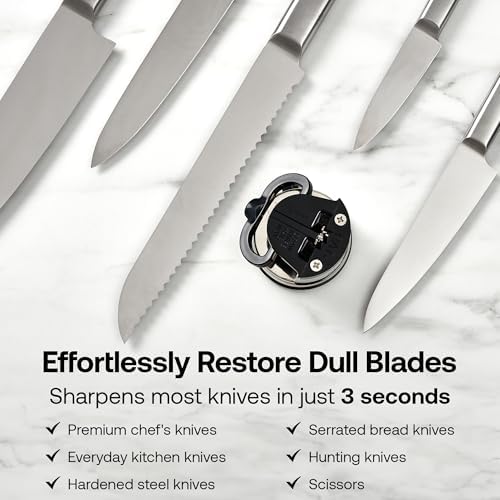 AnySharp – Pro – Easy to Use, Hands Free Knife Sharpener - Metal