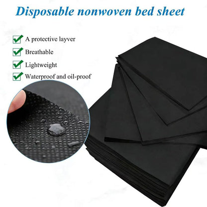 50Pcs Disposable Bed Sheets 31.5"x71" Coated Non (50 Count)
