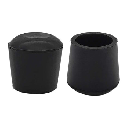 Furniture Chair Leg Caps Round Black 25mm 1" 4PCS (4 Count)
