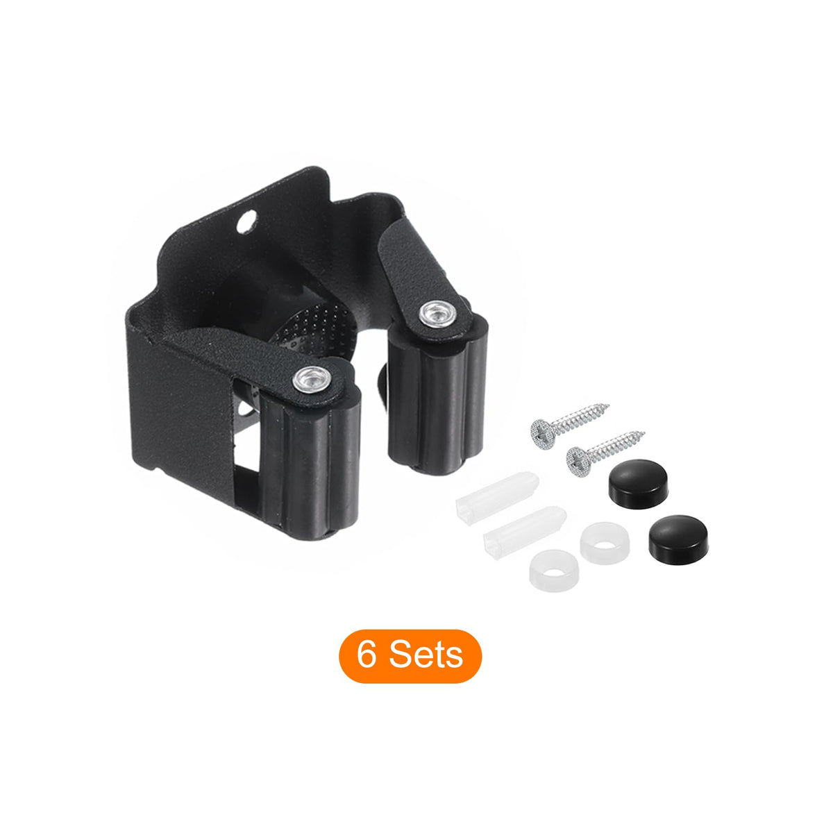 6pcs Mop Broom Holder Wall Mount
