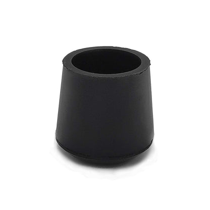 Furniture Chair Leg Caps Round Black 25mm 1" 4PCS (4 Count)