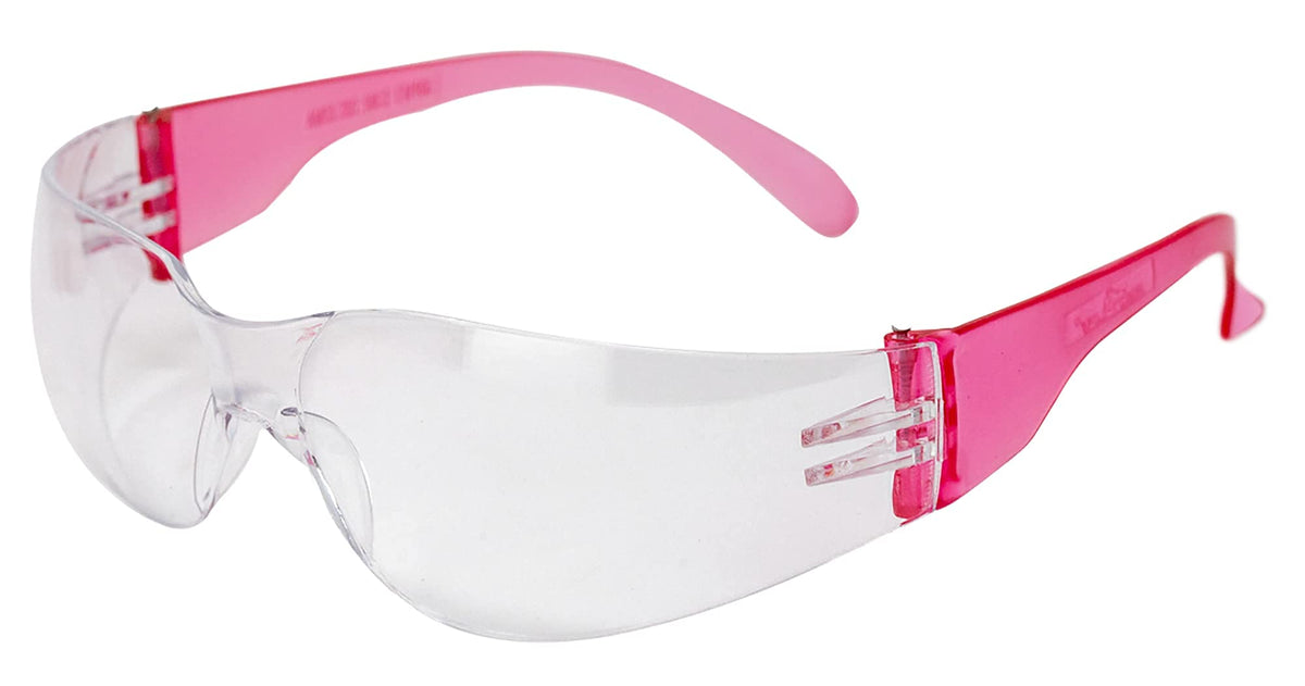 Clear Lens Pink Safety Glasses (144 Count)