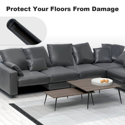 4PCS 5 Inch Matte Black Tapered Angled Legs for Furniture