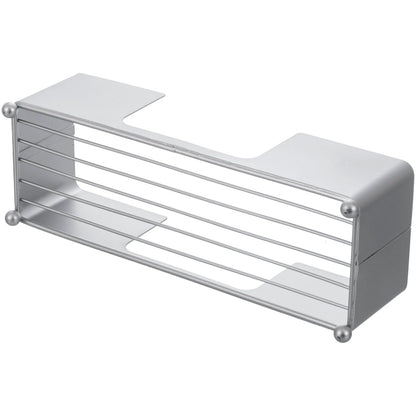 Modern Silver Tone Metal Countertop Folded Paper Towel Holders (2 Count)