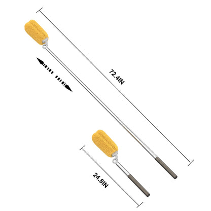 Long Handle Dusters for Cleaning with 2 Replacement Heads (3 Count)