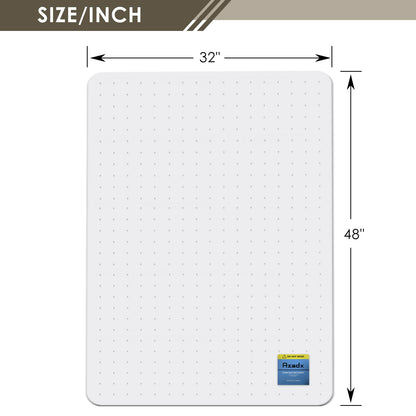 Heavy Duty Office Chair Mat for Carpet 32" x 48" Hard Material