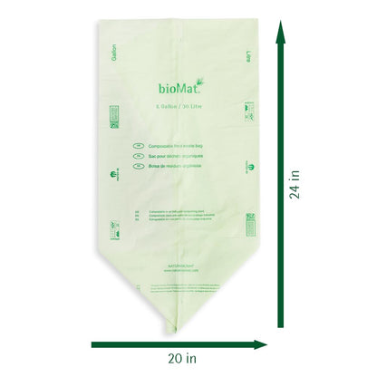 8 Gallon Compostable Food Scrap Bags (10 Count)