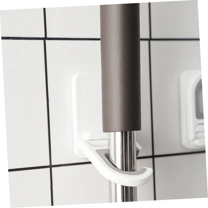 3pcs Punch Broom Mop Holder Wall Mount Hooks Multifunctional Mop Organizer for Umbrellas and Cleaning Tools Home Kitchen Garage Storage