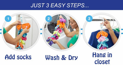 Sock Laundry Solution for Washing Drying & Storing Socks in Pairs