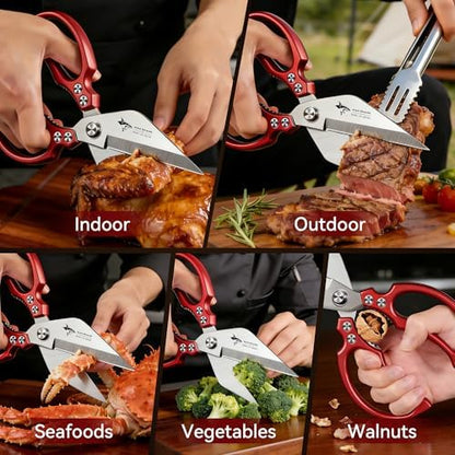 MAD SHARK Heavy Duty Kitchen Shears, All Purpose Kitchen Scissors