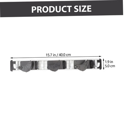 Space Aluminum Mop Hook Organizer Wall Mount Broom Gripper for Mop Garden Laundry Room