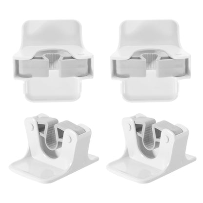 4Pcs Broom Holder Wall Mount Mop Grippers No Drilling Anti