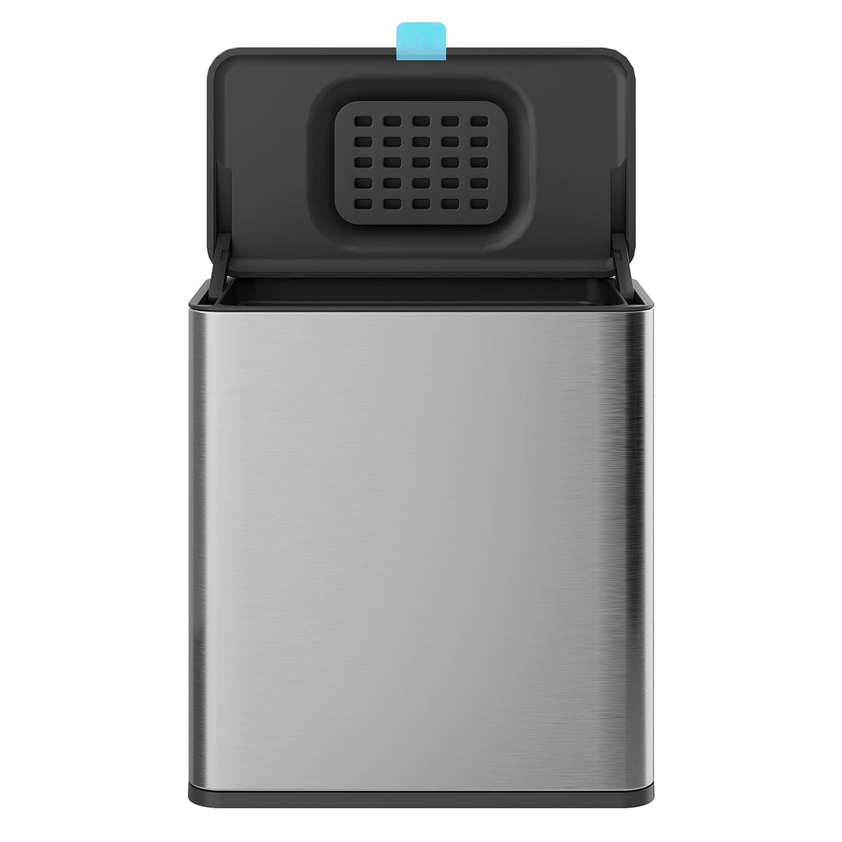 Stainless Steel Hanging Trash Can with Lid and Inner Bucket