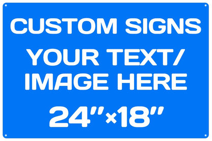Personalized Aluminum Weatherproof Metal Signs