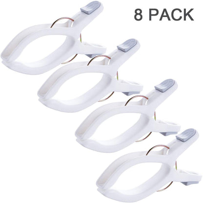 8 Pack Large Clips for Beach Chairs (8 Count)