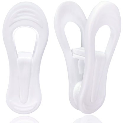 White Hanger Clips 60 Pack