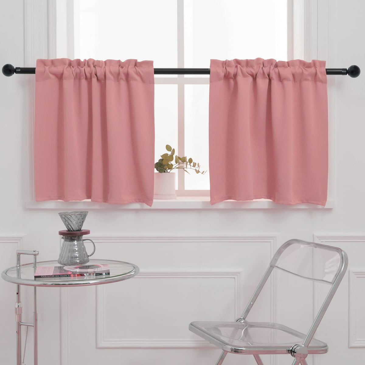 Rod Pocket Tier Curtain (2 Count)