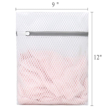 3Pcs Durable Honeycomb Mesh Laundry Bags for Delicates 9x12 Inches (3 Count)