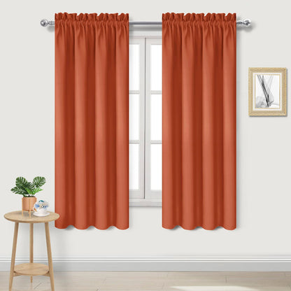 Blackout Curtains for Bedroom Living Room 38 x 63 Inch Long 2 Panels (2 Count)
