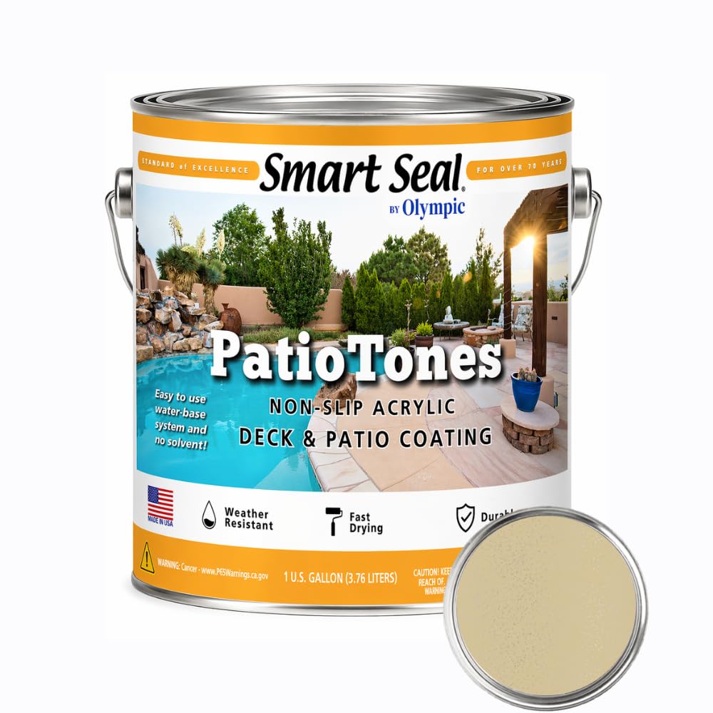 Olympic Patio Tones Ivory (128 Fl Oz)