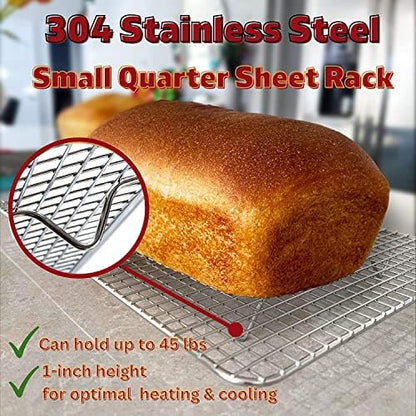 Kitchenatics Small Cooling Rack 8.5 x 12 In - Quarter Sheet Wire Rack