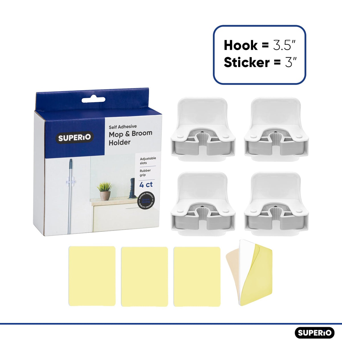 Mop and Broom Holder (12.99 Count)