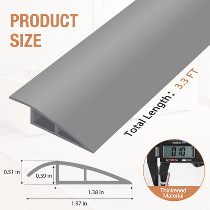 Floor Transition Strip Self Adhesive Vinyl Door Threshold Strip (3.3 Foot)