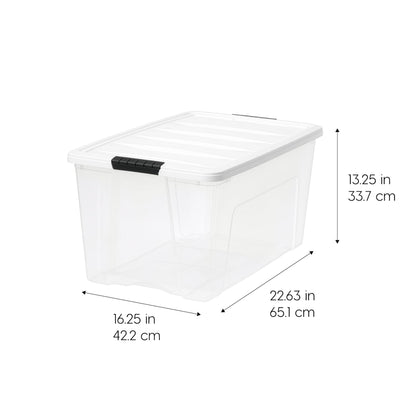 72 Qt Storage Bins with Lids (4 Count)