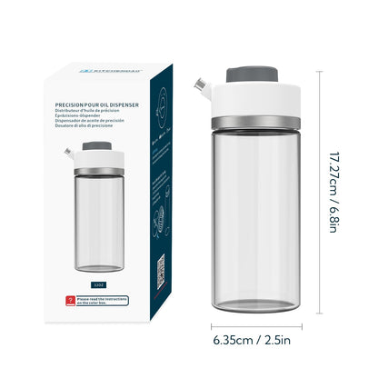 Precision Pour Glass Oil Dispenser with 3 Modes