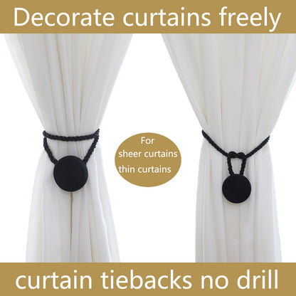 Magnetic Curtain Tiebacks (4 Count)