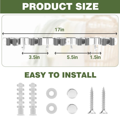 Broom Holder Wall Mount